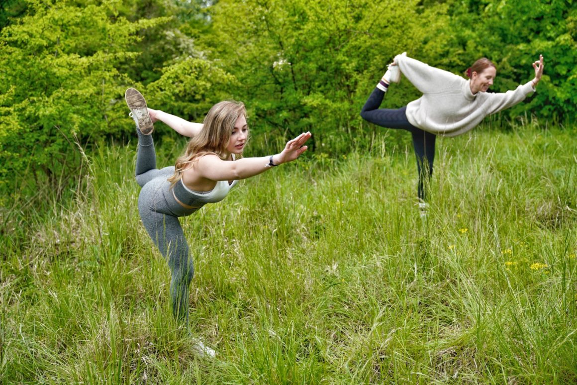  Yoga-Einheit mit Trainerin Nina an der Dechantlacke
